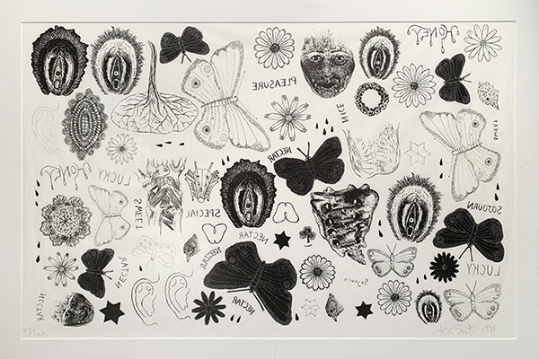 TATTOO PRINT, 1995, screenprint on paper, 20 x 30 inches, edition of 100